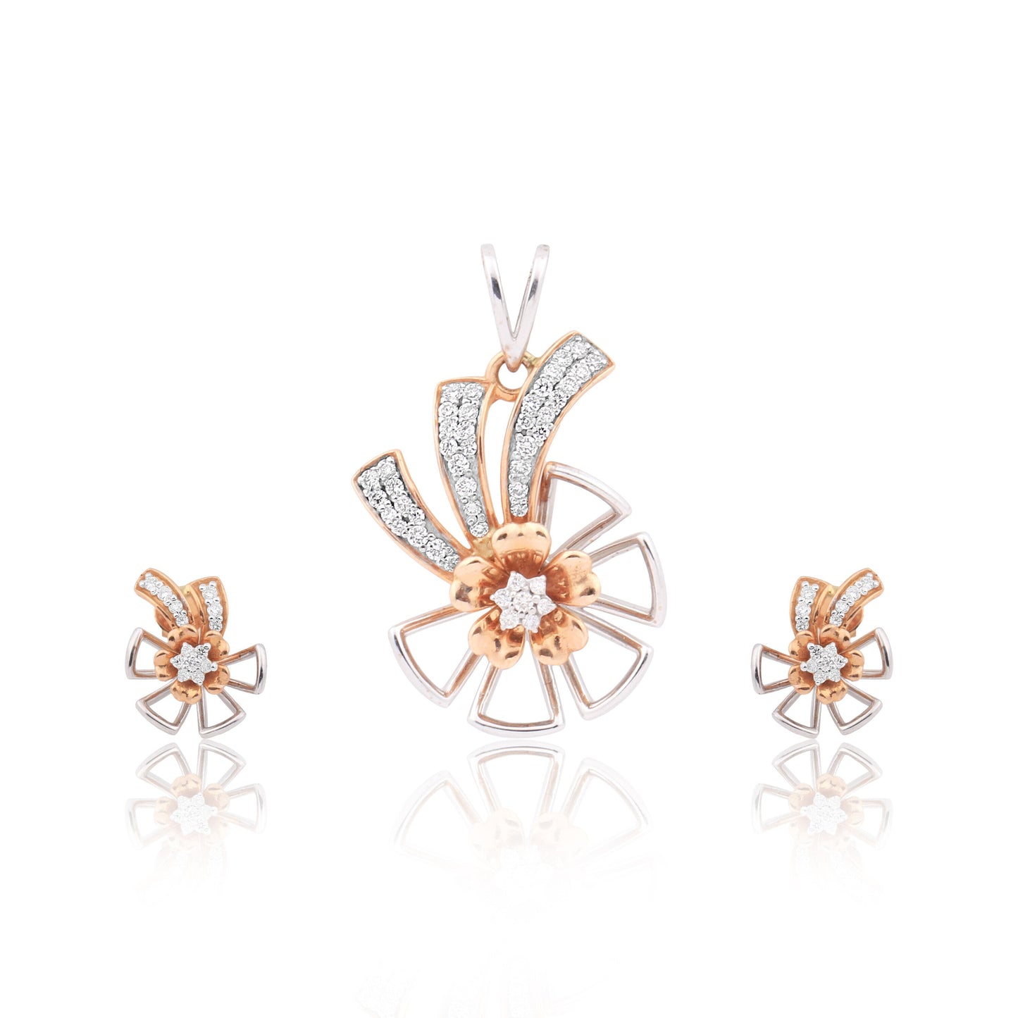 IGI Certified 0.56 Ct Natural Diamond Pendant Set 18K Gold Jewelry for Women - view 2