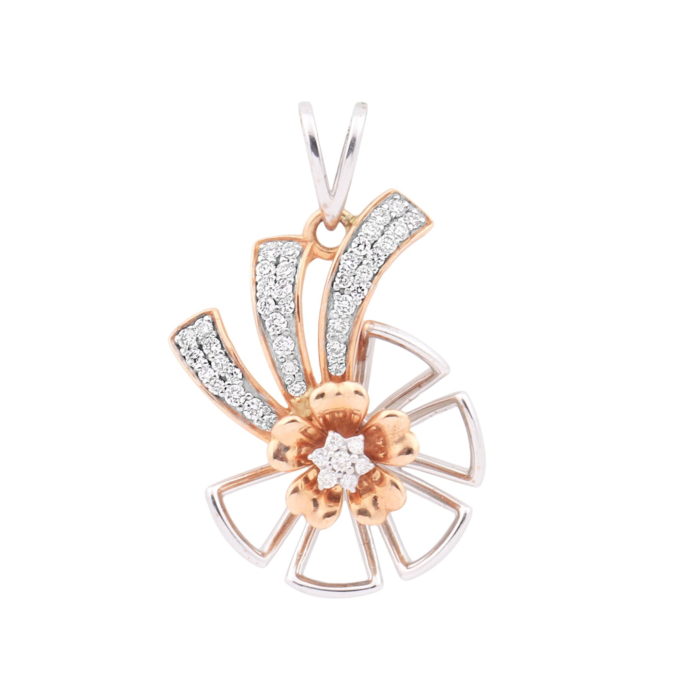 IGI Certified 0.56 Ct Natural Diamond Pendant Set 18K Gold Jewelry for Women - view 3