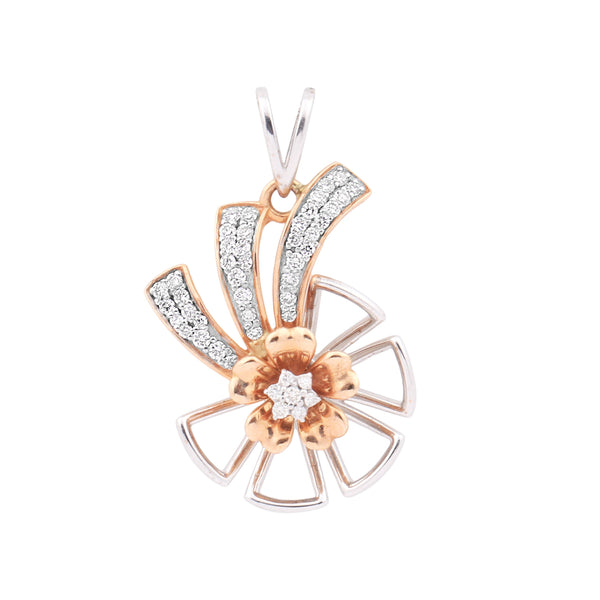 IGI Certified 0.56 Ct Natural Diamond Pendant Set 18K Gold Jewelry for Women - view 3