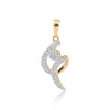 IGI Certified 18K Gold Diamond Necklace Pendant Set 0.71 Ct H-I VS Jewelry - view 2