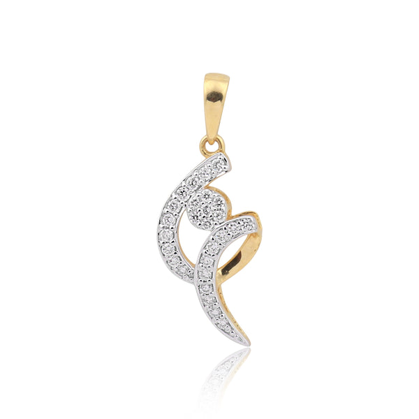 IGI Certified 18K Gold Diamond Necklace Pendant Set 0.71 Ct H-I VS Jewelry - view 2