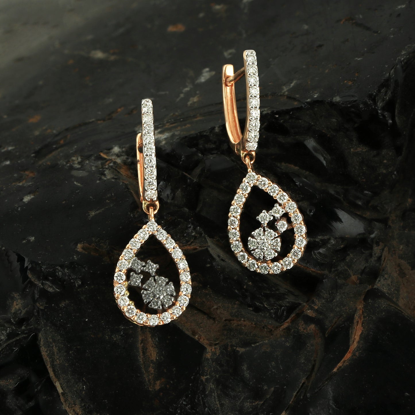 IGI Certified Natural Diamond Pendant Set 1.66 CT VS Clarity G-H-I 18k Gold - view 5