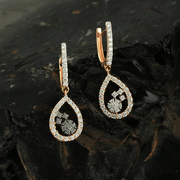 IGI Certified Natural Diamond Pendant Set 1.66 CT VS Clarity G-H-I 18k Gold - view 5