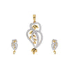 18k Gol IGI Certified Diamond Pendant Set 2.96 ct Necklace Engagement Jewelry