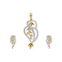 18k Gol IGI Certified Diamond Pendant Set 2.96 ct Necklace Engagement Jewelry