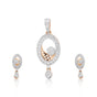 IGI Certified Diamond Pendant Set 2.08 ct 18K Gold Natural Diamond Jewelry
