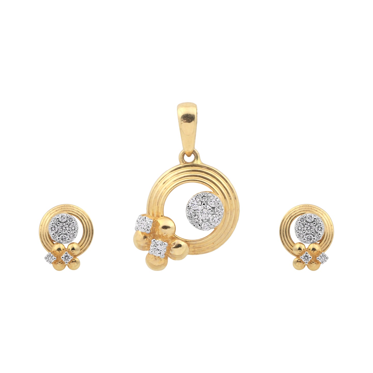 IGI Certified Natural Diamond Pendant Set 1.08 ct 18K Gold Necklace Jewelry
