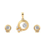 IGI Certified Natural Diamond Pendant Set 1.08 ct 18K Gold Necklace Jewelry