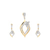 IGI Certified Diamond Pendant Set 1.80 ct 18K Gold Elegant Necklace Jewelry