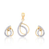 IGI Certified 0.65 Ct Diamond Pendant Set 18K Gold H-I SI Jewelry
