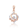 Natural Diamond Pendant Set 0.55 Ct IGI Certified 18K Gold SI Gift for Women - view 3