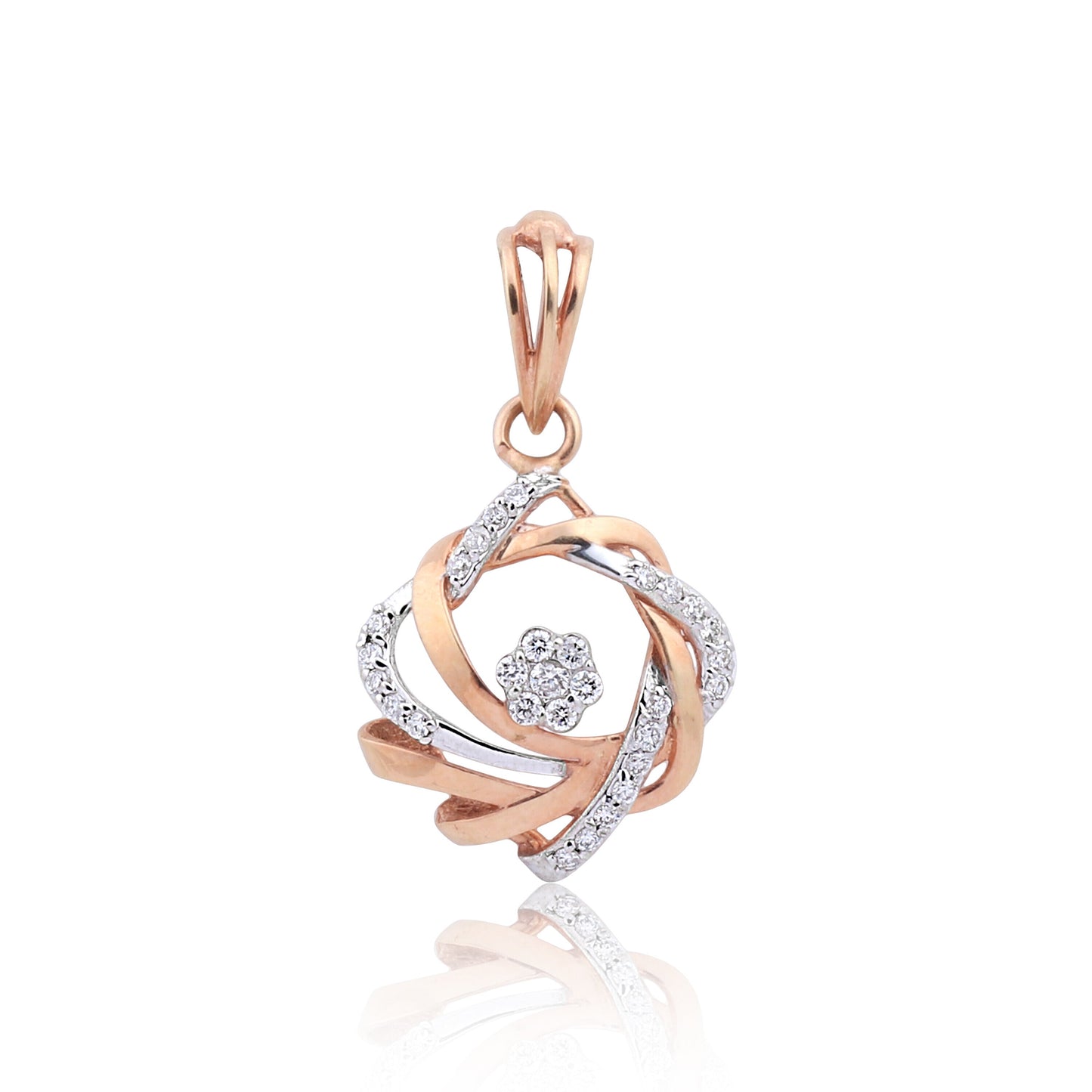 Natural Diamond Pendant Set 0.55 Ct IGI Certified 18K Gold SI Gift for Women - view 3