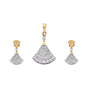 IGI Certified 1.15 Ct Diamond Pendant Set 18K Gold H-I VS Classic Jewelry