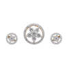 IGI Certified 18K Gold Diamond Pendant Set 1.62 Ct G-H VS Stylish Jewelry