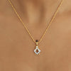Elegant IGI Certified Natural Diamond Pendant 1.08 ct 18K Gold Necklace Jewelry - view 3