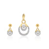 Luxury Diamond Pendant Set IGI Certified 0.78 Ct 18K Gold G-H-I VS Gift Jewelry