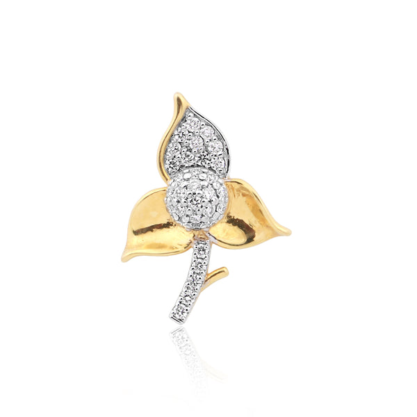 IGI Certified 18K Gold Diamond Pendant Set 0.61 Ct G-H VS Stylish Women Jewelry - view 3
