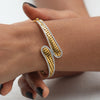1.60 Ct. Natural Diamond Bracelet in 18K Solid Yellow Gold IGI Certified