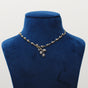 Natural Diamond Necklace Set with Earrings 18K Yellow Gold 1.60 Ct IGI Certified