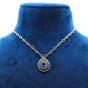 2.95 Ct. IGI Certified Natural Diamond Necklace Set 18K Yellow Gold Earrings