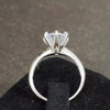 Certified 2.55 Ct White Round Moissanite Solitaire Ring in New Year Gift 18K Gold P 18K Gold Plated