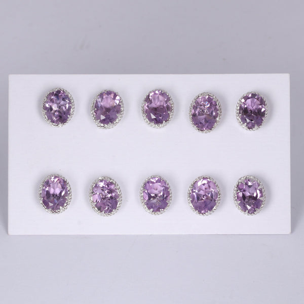 65 Ct Natural Purple Moonstone Earrings - GEMHUB & CO. - View 3