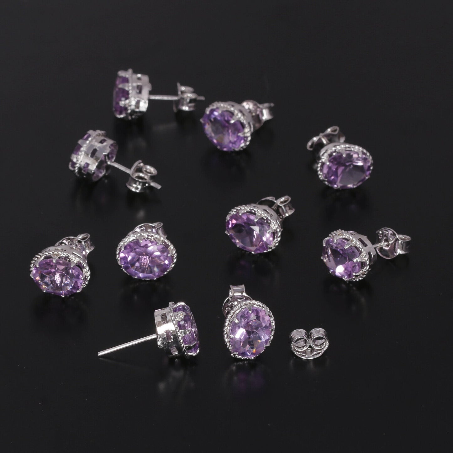65 Ct Natural Purple Moonstone Earrings - GEMHUB & CO. - View 5
