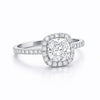 2 Ct Cushion Cut Lab Grown Diamond Ring - GEMHUB & CO. - View 3