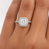 2 Ct Cushion Cut Lab Grown Diamond Ring - GEMHUB & CO. - View 5