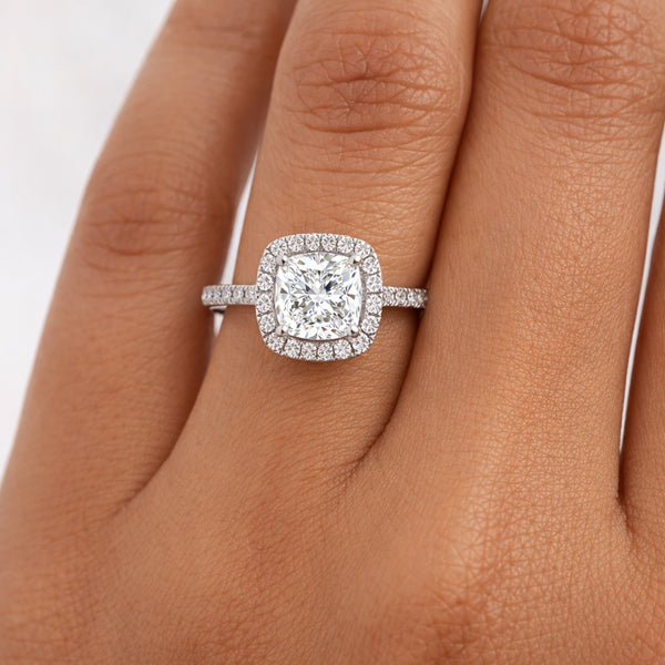 2 Ct Cushion Cut Lab Grown Diamond Ring - GEMHUB & CO. - View 5