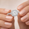 2 Ct Cushion Cut Lab Grown Diamond Ring - GEMHUB & CO. - View 6