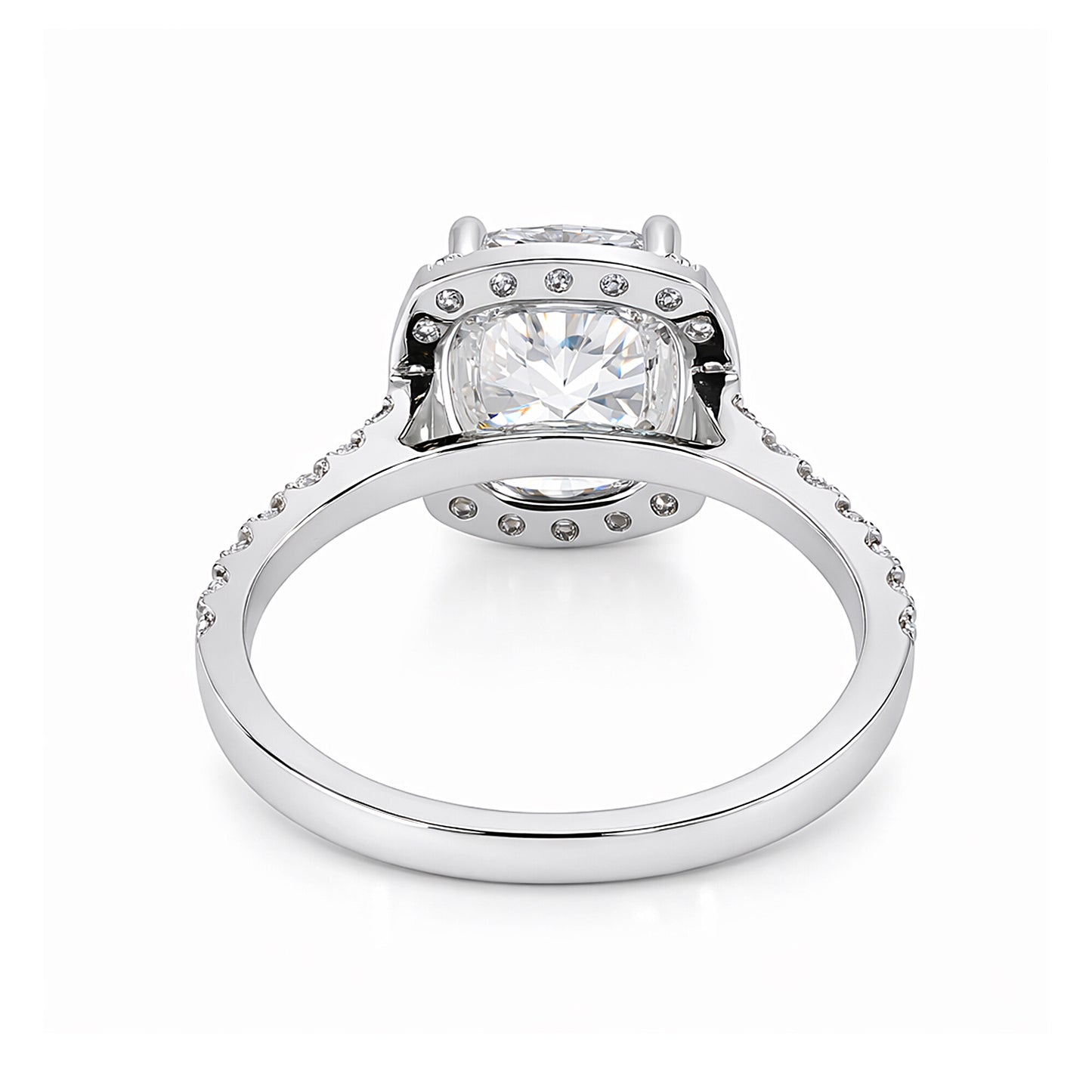 2 Ct Cushion Cut Lab Grown Diamond Ring - GEMHUB & CO. - View 4