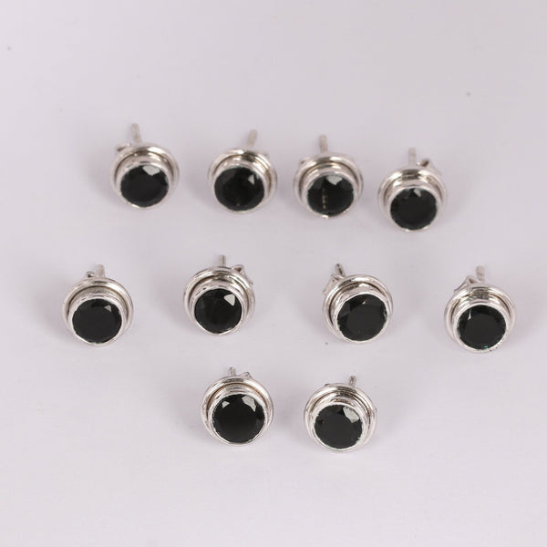 65 Ct Natural Black Agate Earrings - GEMHUB & CO. - View 6