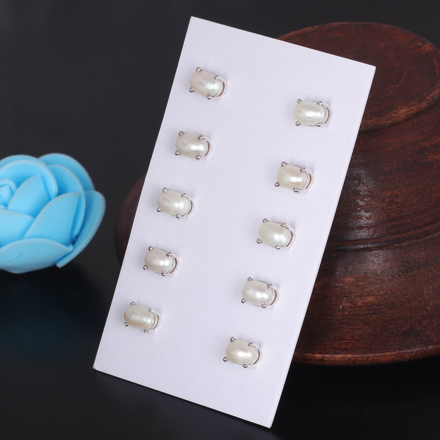 65 Ct Natural White Pearl Earrings - GEMHUB & CO.