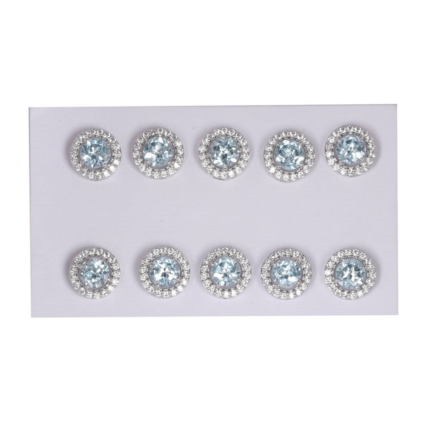 65 Ct Natural Aqua Sky Aquamarine Earrings - GEMHUB & CO. - View 2