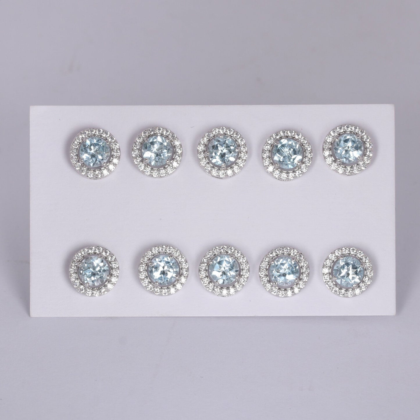 65 Ct Natural Aqua Sky Aquamarine Earrings - GEMHUB & CO. - View 3