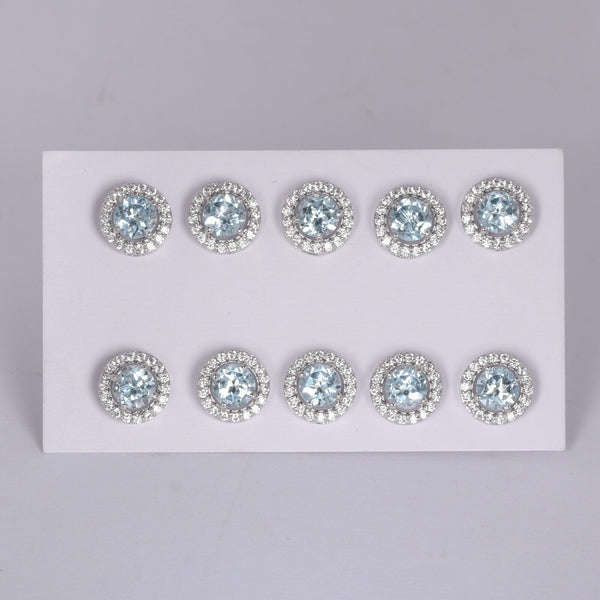 65 Ct Natural Aqua Sky Aquamarine Earrings - GEMHUB & CO. - View 3