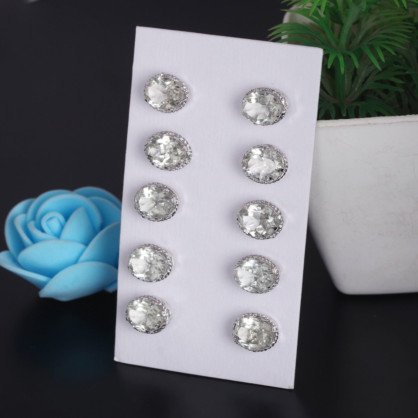 65 Ct Natural Aqua Sky Aquamarine Earrings - GEMHUB & CO.
