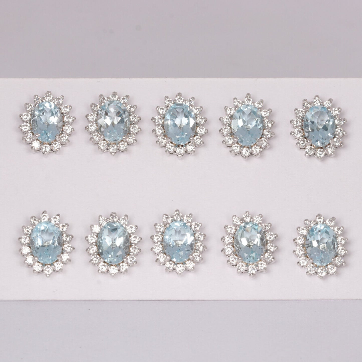 65 Ct Natural Aqua Sky Aquamarine Earrings - GEMHUB & CO. - View 3