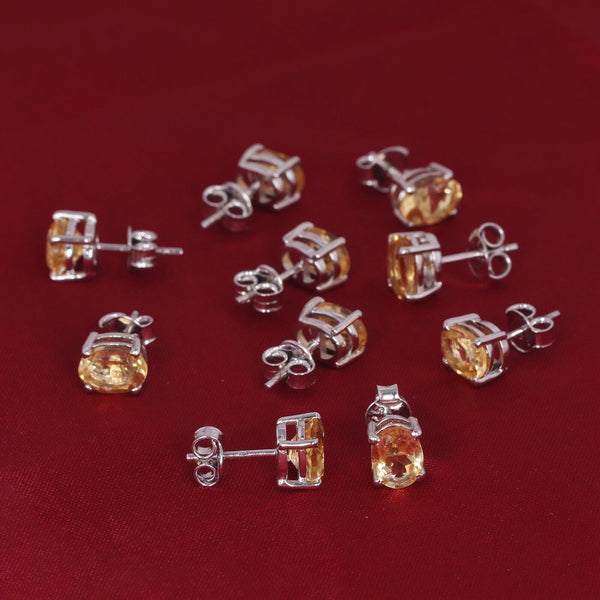 65 Ct Natural Yellow Citrine Earrings - GEMHUB & CO. - View 5