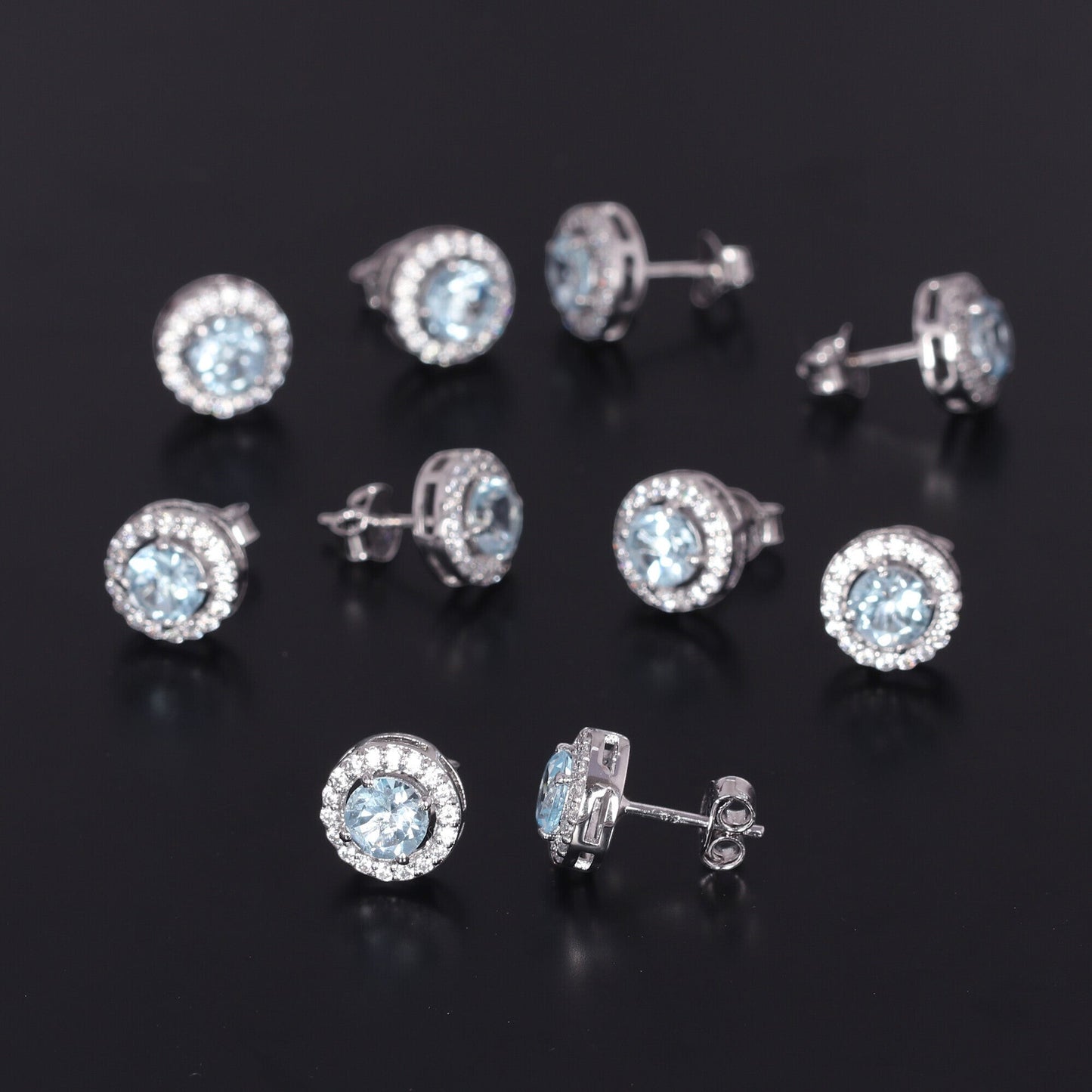 65 Ct Natural Aqua Sky Aquamarine Earrings - GEMHUB & CO. - View 5