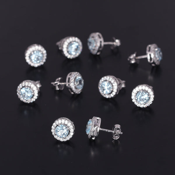 65 Ct Natural Aqua Sky Aquamarine Earrings - GEMHUB & CO. - View 5