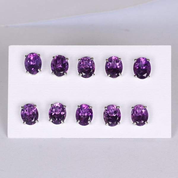 65 Ct Natural Purple Amethyst Earrings - GEMHUB & CO. - View 3
