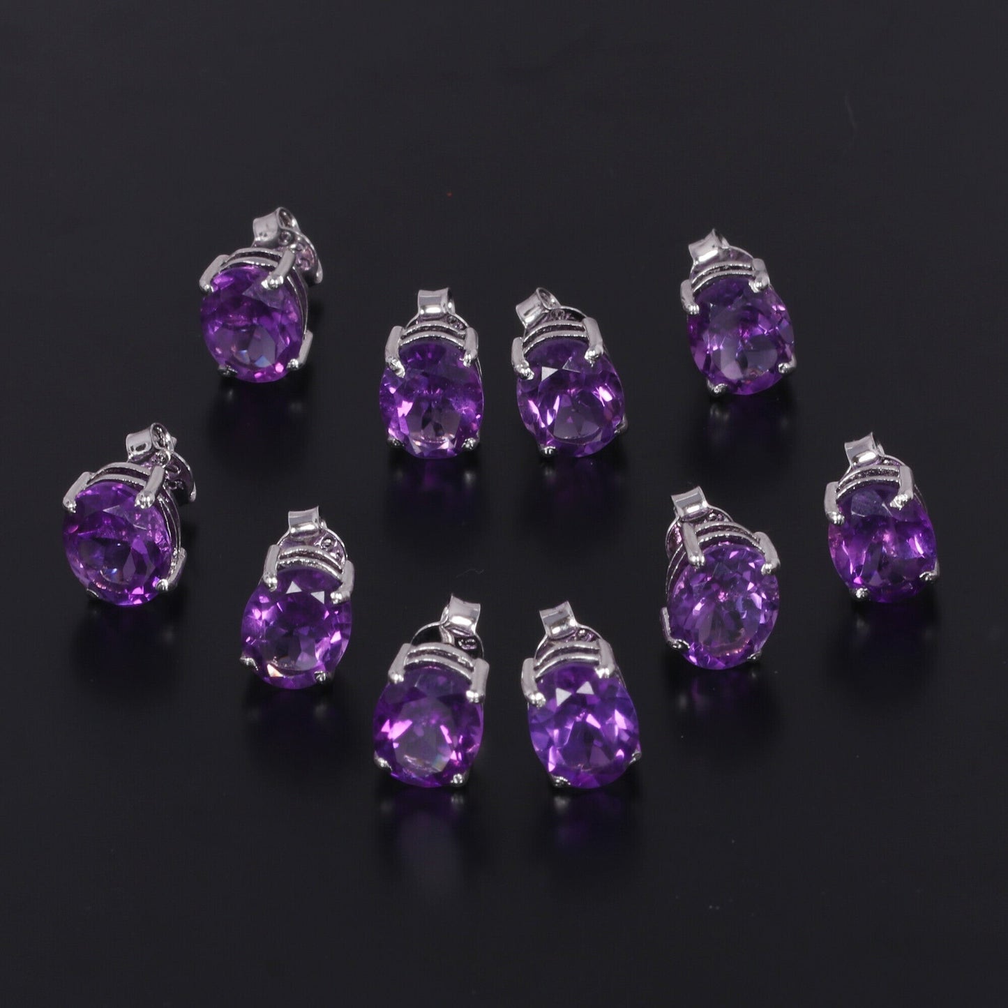 65 Ct Natural Purple Amethyst Earrings - GEMHUB & CO. - View 5