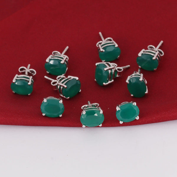 65 Ct Natural Green Emerald Earrings - GEMHUB & CO. - View 6