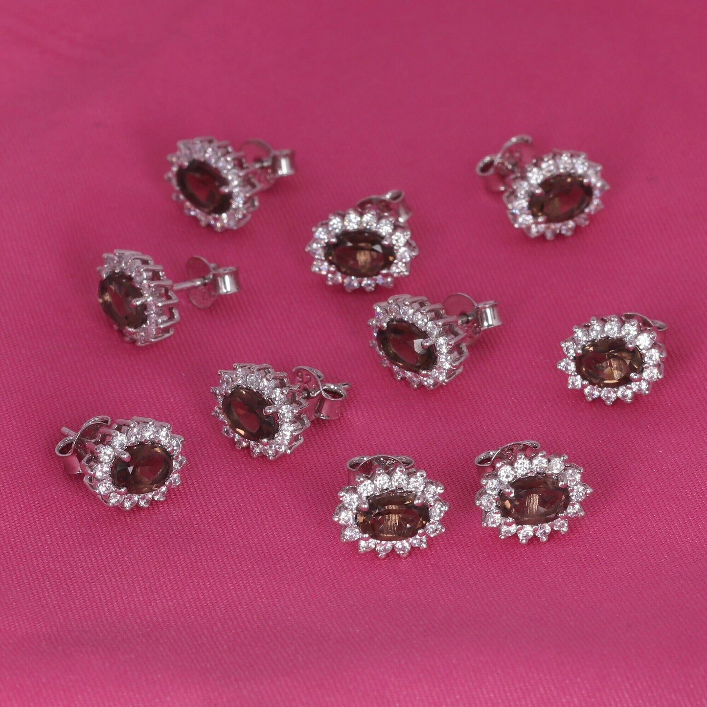 65 Ct Natural Smoky Topaz Earrings - GEMHUB & CO. - View 6