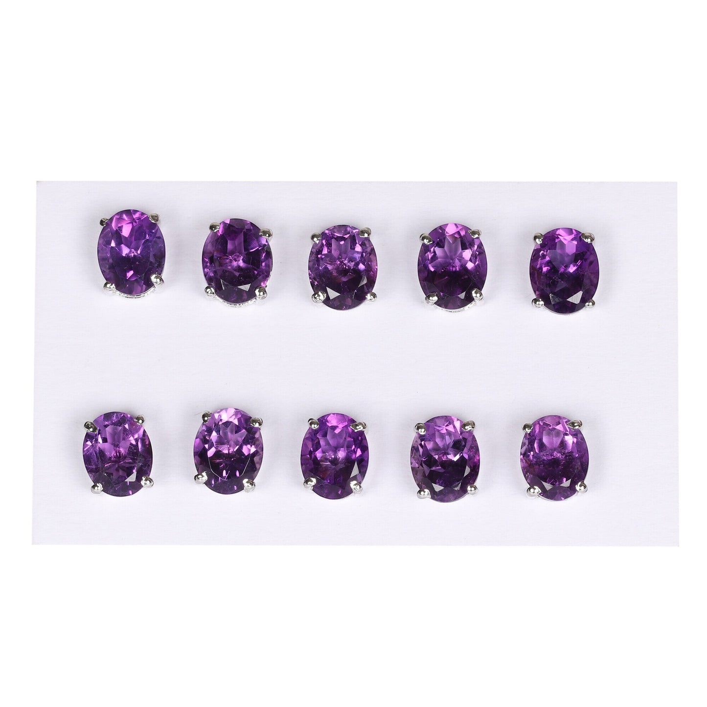65 Ct Natural Purple Amethyst Earrings - GEMHUB & CO. - View 2