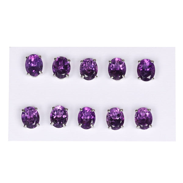 65 Ct Natural Purple Amethyst Earrings - GEMHUB & CO. - View 2