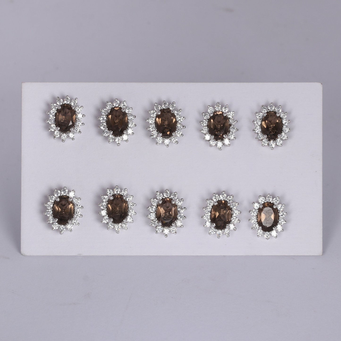 65 Ct Natural Smoky Topaz Earrings - GEMHUB & CO. - View 3