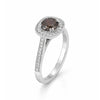 1.2 Ct Round Cut Fancy Brown Lab Grown Diamond Ring - GEMHUB & CO. - View 4